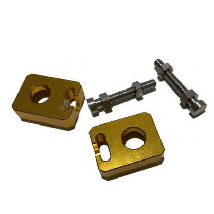 Simson Kettenspanner Gold Skala CNC gefräst