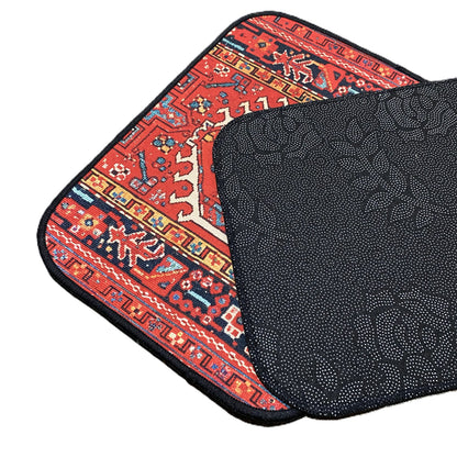 Vintage Autofußmatten rot im Perser-Teppich-Look – 4-teilig & universal