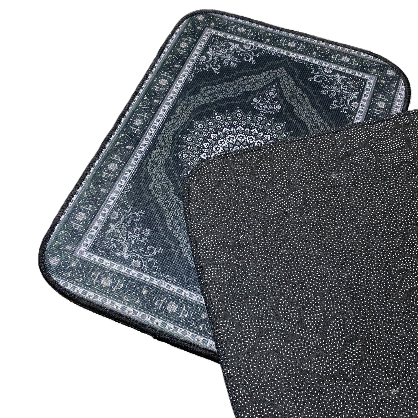 Vintage Autofußmatten schwarz im Perser-Teppich-Look – 4-teilig & universal