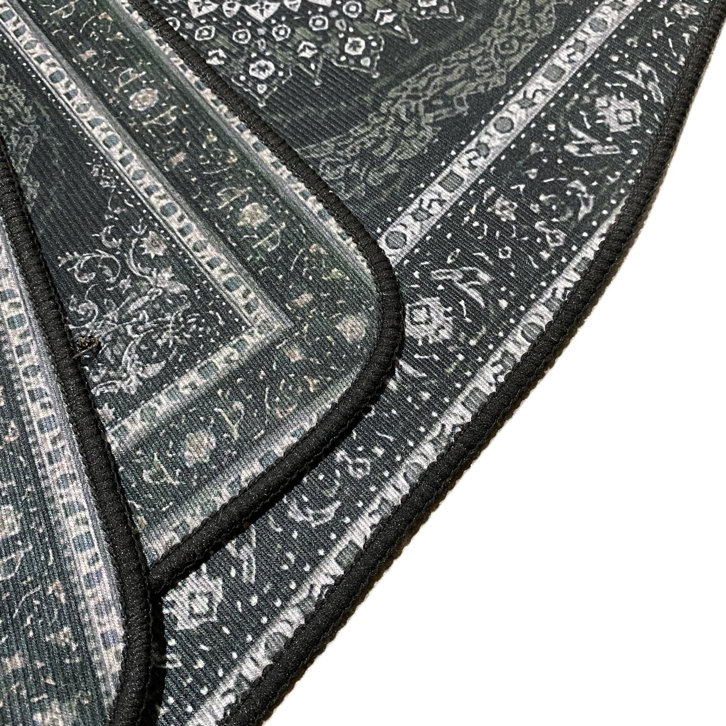 Vintage Autofußmatten schwarz im Perser-Teppich-Look – 4-teilig & universal