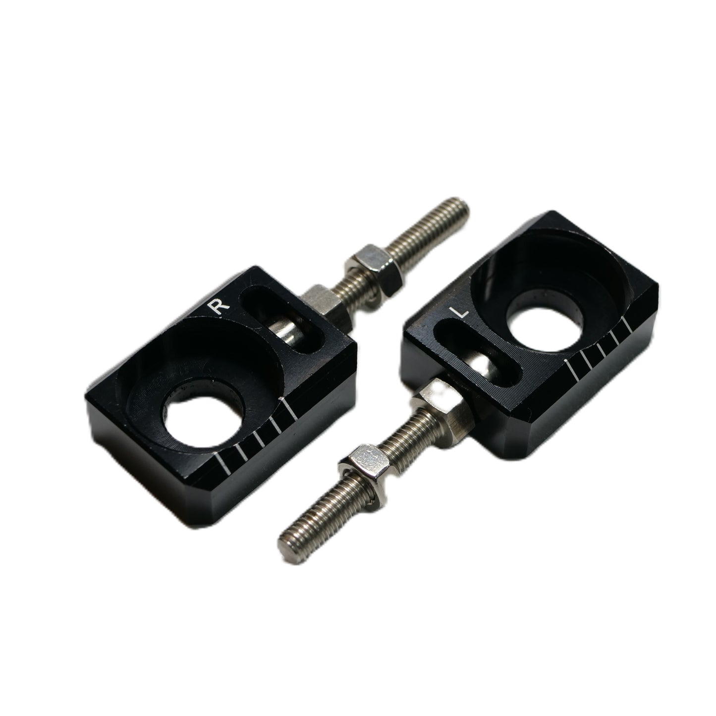 Simson Kettenspanner Schwarz Skala CNC gefräst