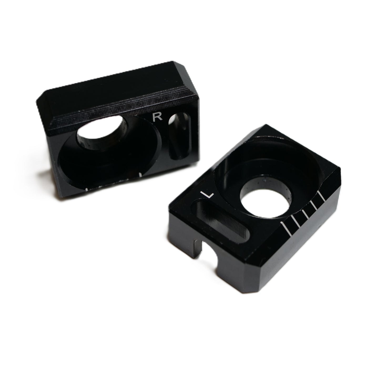 Simson Kettenspanner Schwarz Skala CNC gefräst